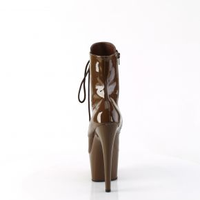 Platform Ankle Boots ADORE-1020 - Patent Mocha