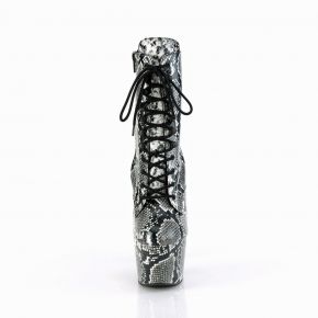 Snake Print Boots ADORE-1020SPWR - Grey