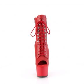 Platform Ankle Boots ADORE-1021 - PU Red