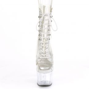 Peeptoe Platform Ankle Boot ADORE-1021C-2 - Clear