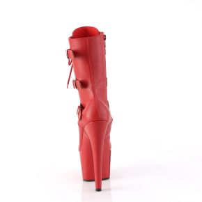 Platform Ankle Boots ADORE-1043 - PU Red
