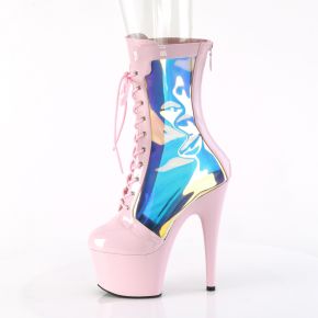 Platform Ankle Boots ADORE-1047 - Hologram / Baby Pink