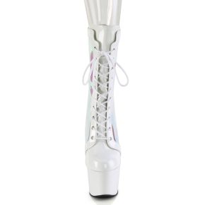 Platform Ankle Boots ADORE-1047 - Hologram/White