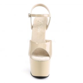 Platform High Heels ADORE-709 - Patent Cream