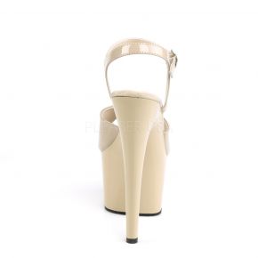 Platform High Heels ADORE-709 - Patent Cream