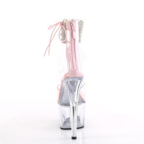 Platform High Heels ADORE-724RS - Baby Pink/Clear