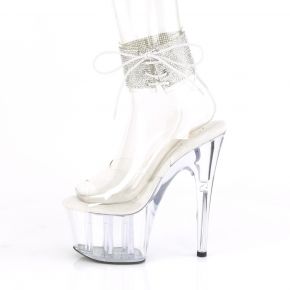 Platform High Heels ADORE-791-2RS - White/Clear