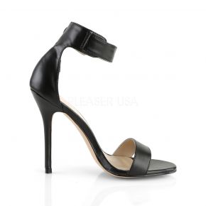 High-Heeled Sandal AMUSE-10 - PU Black