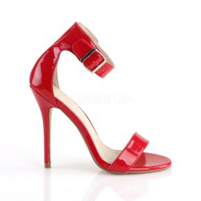 High-Heeled Sandal AMUSE-10 - Patent Red