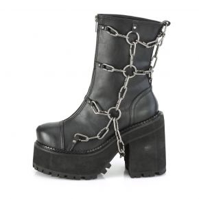 Gothic Ankle Boots ASSAULT-66 - Black