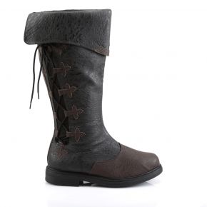 Pirate Boots CAPTAIN-110 - Black/Brown