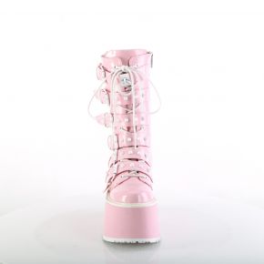 Platform Boots DAMNED-225 - Patent Baby Pink