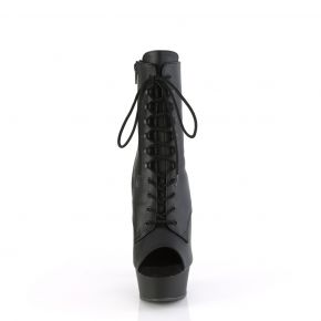 Platform Ankle Boots DELIGHT-1021 - PU Black