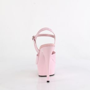 Platform High Heels DELIGHT-609 - Patent Baby Pink