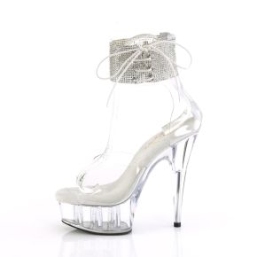 Platform High Heels DELIGHT-624RS - White/Clear