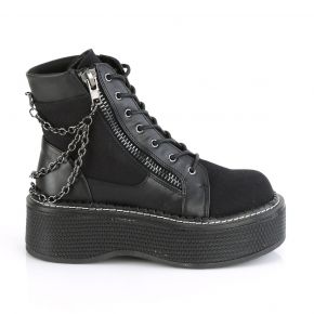 Platform Ankle Boots EMILY-114 - Black