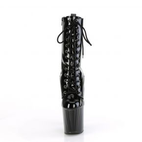 Platform Ankle Boots ENCHANT-1040 - Patent Black