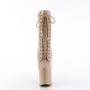 Platform Ankle Boots ENCHANT-1040 - Patent Nude