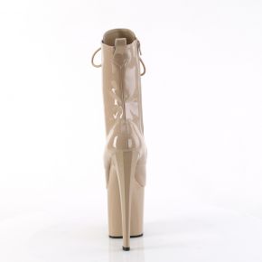 Platform Ankle Boots ENCHANT-1040 - Patent Nude