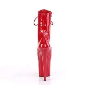 Platform Ankle Boots ENCHANT-1040 - Patent Red