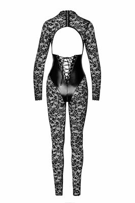 Lace Catsuit with Wetlook Bodice F299