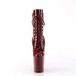 Platform Ankle Boots FLAMINGO-1020 - Patent Burgundy