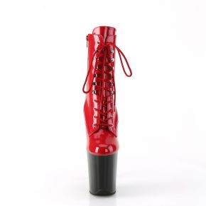 Platform Ankle Boots FLAMINGO-1020 - Patent Red/Black