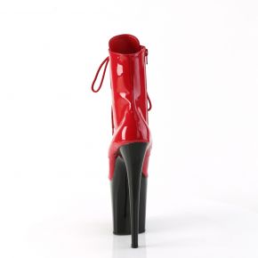Platform Ankle Boots FLAMINGO-1020 - Patent Red/Black