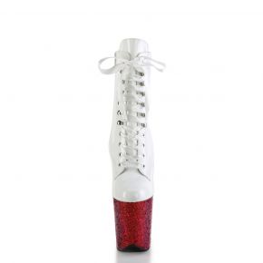 Platform Ankle Boots FLAMINGO-1020HG - Patent White
