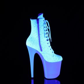 Platform Ankle Boots FLAMINGO-1020LG - Neon White