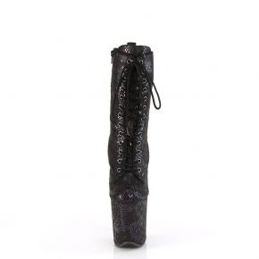 Snake Print Extreme Heels FLAMINGO-1040SPF - Black