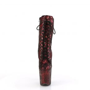 Snake Print Extreme Heels FLAMINGO-1040SPF - Red