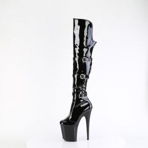 Extreme Overknee Boots FLAMINGO-3018 -  Patent Black