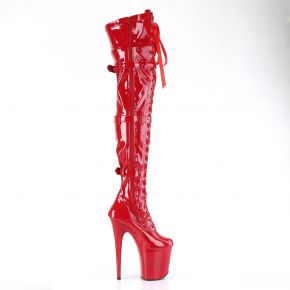 Extreme Platform Heels FLAMINGO-3028 - Patent Red