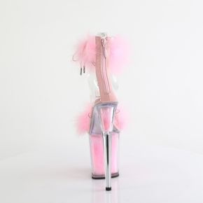Extreme Platform Heels FLAMINGO-824F - Clear/Baby Pink
