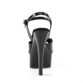 Platform High Heels GLEAM-609 - Patent Black