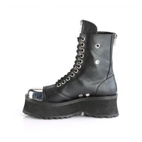 Platform Ankle Boots GRAVEDIGGER-10 - Black