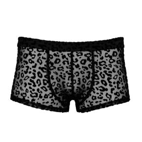 Leopard Mesh Boxer Shorts H072
