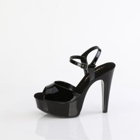 Platform High-Heeled Sandal MARTINI-509 - Patent/Black