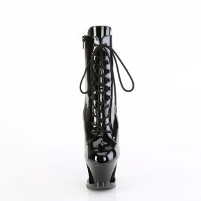 Platform Ankle Boots MOON-1020DIA - Patent Black