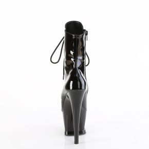 Platform Ankle Boots MOON-1020DIA - Patent Black