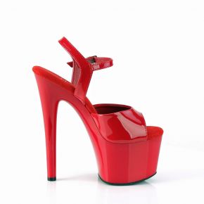 Platform Sandal PASSION-709 - Patent Red