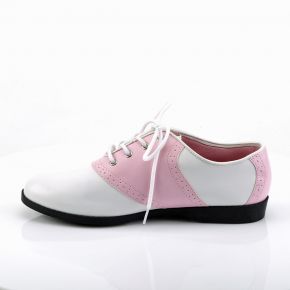 Saddle Shoes SADDLE-50 - PU Baby Pink/White