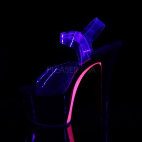 Platform High Heels SKY-308TT - Black/Neon Pink
