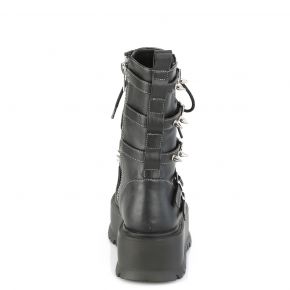 Gothic Platform Boots SLACKER-165 - Black