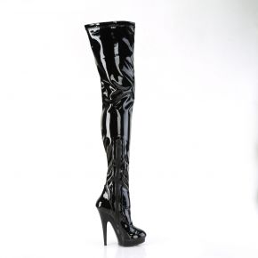 Overknee Boots SULTRY-4000 - Patent Black