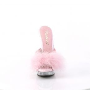 High Heels Slide SULTRY-601F - Baby Pink/Clear