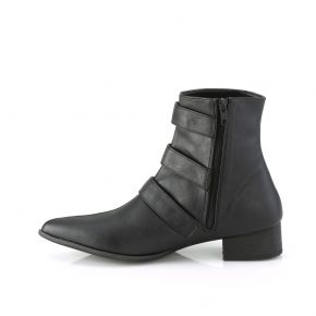 Ankle Boots WARLOCK-50-C - Faux Leather Black