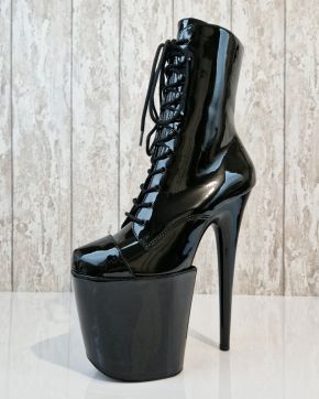 High Heel Protectors (8 inch) - Patent Black